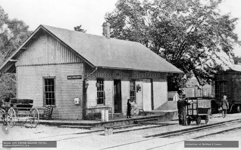 Postcard: Railroad Station, Dover, Massachusetts